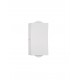 White Aluminium & Acrylic LED 2x2 Watt 400Lm 3000K 500mA 100-240V Beam Angle 68º IP54 Light Up & Down L: 5 W: 4 H: 9 cm 