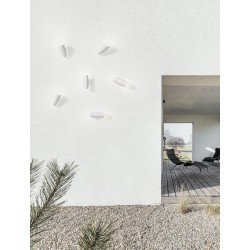 White Aluminium & Clear Glass LED 6 Watt 398Lm 3000K 135mA 100-240V Beam Angle 50º IP54 L: 11 W: 9 H: 18 cm 