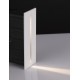 White Aluminium & Clear Glass LED 3 Watt 16Lm 3000K 600mA 100-240V Beam Angle 148º IP54 L: 13.5 W: 5 H: 6.5 cm 