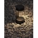 Black Aluminium & Clear Glass LED 9 Watt 630Lm 3000K 100-240V Beam Angle 120º IP54 D: 9 H: 19.5 cm 