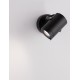Black Aluminium & Clear Glass LED GU10 1x10 Watt 220-240 Volt Bulb Excluded IP54 D: 7 H: 12.5 cm 