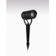 Black Aluminium & Clear Glass LED GU10 1x10 Watt 220-240 Volt Bulb Excluded IP54 D: 7 W: 12.5 H: 21 cm 