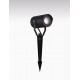 Black Aluminium & Clear Glass LED GU10 1x10 Watt 220-240 Volt Bulb Excluded IP54 D: 7 W: 12.5 H: 21 cm 