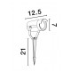 Black Aluminium & Clear Glass LED GU10 1x10 Watt 220-240 Volt Bulb Excluded IP54 D: 7 W: 12.5 H: 21 cm 