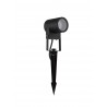 Black Aluminium & Clear Glass LED GU10 1x10 Watt 220-240 Volt Bulb Excluded IP65 D: 7 W: 9.5 H: 21 cm