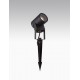 Black Aluminium & Clear Glass LED GU10 1x10 Watt 220-240 Volt Bulb Excluded IP65 D: 7 W: 9.5 H: 21 cm 