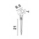 Black Aluminium & Clear Glass LED GU10 1x10 Watt 220-240 Volt Bulb Excluded IP65 D: 7 W: 9.5 H: 21 cm 