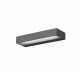 Dark Gray Aluminium Glass Diffuser LED 12 Watt 536Lm 3000K 220-240 Volt 50Hz Beam Angle 120o IP65 Light Down L: 22 W: 7.6 H: 3.2