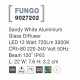 Sandy White Aluminium Glass Diffuser LED 12 Watt 536Lm 3000K 220-240 Volt 50Hz Beam Angle 120o IP65 Light Down L: 22 W: 7.6 H: 3