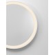 Sandy White Aluminium, Metal & Acrylic & Mirror LED 21 Watt 220-240Volt 870Lm 3000K IP20 Switch On/Off D: 58 W: 6 cm 
