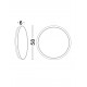 Sandy White Aluminium, Metal & Acrylic & Mirror LED 21 Watt 220-240Volt 870Lm 3000K IP20 Switch On/Off D: 58 W: 6 cm 