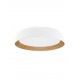 Triac Dimmable Sandy White & Wood colour Aluminium, Metal & Acrylic LED 39Watt 220-240Volt 3081Lm 3000K IP20 D: 45 H: 10 cm 