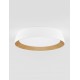 Triac Dimmable Sandy White & Wood colour Aluminium, Metal & Acrylic LED 39Watt 220-240Volt 3081Lm 3000K IP20 D: 45 H: 10 cm 