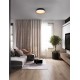 Triac Dimmable Sandy Black & Wood colour Aluminium, Metal & Acrylic LED 39Watt 220-240Volt 3081Lm 3000K IP20 D: 45 H: 10 cm 