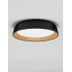 Triac Dimmable Sandy Black & Wood colour Aluminium, Metal & Acrylic LED 39Watt 220-240Volt 3081Lm 3000K IP20 D: 45 H: 10 cm 