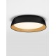Triac Dimmable Sandy Black & Wood colour Aluminium, Metal & Acrylic LED 39Watt 220-240Volt 3081Lm 3000K IP20 D: 45 H: 10 cm 