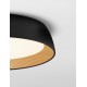 Triac Dimmable Sandy Black & Wood colour Aluminium, Metal & Acrylic LED 39Watt 220-240Volt 3081Lm 3000K IP20 D: 45 H: 10 cm 
