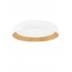 Triac Dimmable Sandy White & Wood colour Aluminium, Metal & Acrylic LED 50Watt 220-240Volt 4201Lm 3000K IP20 D: 60 H: 12 cm 
