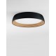 Triac Dimmable Sandy Black & Wood colour Aluminium, Metal & Acrylic LED 50Watt 220-240Volt 4201Lm 3000K IP20 D: 60 H: 12 cm 