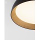 Triac Dimmable Sandy Black & Wood colour Aluminium, Metal & Acrylic LED 50Watt 220-240Volt 4201Lm 3000K IP20 D: 60 H: 12 cm 