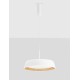 Triac Dimmable Sandy Black & Wood colour Aluminium, Metal & Acrylic LED 40Watt 220-240Volt 3111Lm 3000K IP20 D: 45 H: 180 cm 