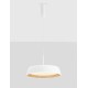 Triac Dimmable Sandy Black & Wood colour Aluminium, Metal & Acrylic LED 40Watt 220-240Volt 3111Lm 3000K IP20 D: 45 H: 180 cm 