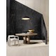 Triac Dimmable Sandy Black & Wood colour Aluminium, Metal & Acrylic LED 40Watt 220-240Volt 3111Lm 3000K IP20 D: 45 H: 180 cm 