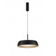 Triac Dimmable Sandy Black & Wood colour Aluminium, Metal & Acrylic LED 40Watt 220-240Volt 3111Lm 3000K IP20 D: 45 H: 180 cm 