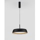 Triac Dimmable Sandy Black & Wood colour Aluminium, Metal & Acrylic LED 40Watt 220-240Volt 3111Lm 3000K IP20 D: 45 H: 180 cm 