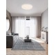 Triac Dimmable Sandy White Metal, Aluminium & Acrylic LED 55 Watt 220-240Volt 4661Lm IP20 2700 + 3000K Dip Switch D: 60 H: 