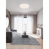 Triac Dimmable Sandy White Metal, Aluminium & Acrylic LED 55 Watt 220-240Volt 4661Lm IP20 2700 + 3000K Dip Switch D: 60 H: 