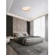 Triac Dimmable Sandy White & Wood Colour Metal, Aluminium & Acrylic LED 36 Watt 220-240Volt 3157Lm 2700 + 3000K IP20 Dip Swit