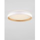 Triac Dimmable Sandy White & Wood Colour Metal, Aluminium & Acrylic LED 36 Watt 220-240Volt 3157Lm 2700 + 3000K IP20 Dip Swit