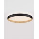 Triac Dimmable Sandy Black & Wood Colour Metal, Aluminium & Acrylic LED 36 Watt 220-240Volt 3157Lm 2700 + 3000K IP20 Dip Switc