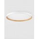 Triac Dimmable Sandy White & Wood Colour Metal, Aluminium & Acrylic LED 55 Watt 220-240Volt 4760Lm 2700 + 3000K IP20 Dip Swit