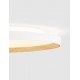 Triac Dimmable Sandy White & Wood Colour Metal, Aluminium & Acrylic LED 55 Watt 220-240Volt 4760Lm 2700 + 3000K IP20 Dip Swit