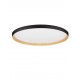 Triac Dimmable Sandy Black & Wood Colour Metal, Aluminium & Acrylic LED 55 Watt 220-240Volt 4760Lm 2700 + 3000K IP20 Dip Swit