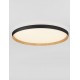 Triac Dimmable Sandy Black & Wood Colour Metal, Aluminium & Acrylic LED 55 Watt 220-240Volt 4760Lm 2700 + 3000K IP20 Dip Swit