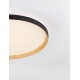 Triac Dimmable Sandy Black & Wood Colour Metal, Aluminium & Acrylic LED 55 Watt 220-240Volt 4760Lm 2700 + 3000K IP20 Dip Swit