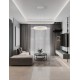 Triac Dimmable Sandy White Aluminium & Acrylic LED 38 Watt 220-240Volt 2564Lm IP20 2700 + 3000K Dip Switch D: 45 H: 150 cm 