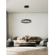 Triac Dimmable Sandy Black Aluminium & Acrylic LED 38 Watt 220-240Volt 2564Lm IP20 2700 + 3000K Dip Switch D: 45 H: 150 cm 