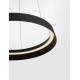 Triac Dimmable Sandy Black Aluminium & Acrylic LED 38 Watt 220-240Volt 2564Lm IP20 2700 + 3000K Dip Switch D: 45 H: 150 cm 
