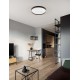 Triac Dimmable Sandy Black Metal, Aluminium & Acrylic LED 38 Watt 220-240Volt 2363Lm IP20 2700 + 3000K Dip Switch D: 50 H: 5 