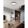 Triac Dimmable Sandy Black Metal, Aluminium & Acrylic LED 38 Watt 220-240Volt 2363Lm IP20 2700 + 3000K Dip Switch D: 50 H: 5 