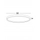 Triac Dimmable Brushed Gold Metal, Aluminium & Acrylic LED 38 Watt 220-240Volt 2363Lm IP20 2700 + 3000K Dip Switch D: 50 H: 5