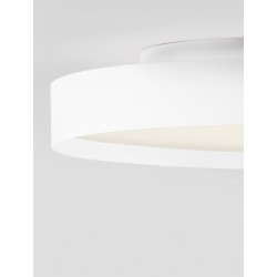 Triac Dimmable Sandy White Metal, Aluminium & Acrylic LED 37 Watt 220-240Volt 3555Lm IP20 2700 + 3000K Dip Switch D: 40 H: 8