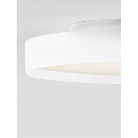 Triac Dimmable Sandy White Metal, Aluminium & Acrylic LED 37 Watt 220-240Volt 3555Lm IP20 2700 + 3000K Dip Switch D: 40 H: 8