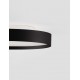 Triac Dimmable Sandy Black Metal, Aluminium & Acrylic LED 37 Watt 220-240Volt 3555Lm IP20 2700 + 3000K Dip Switch D: 40 H: 8.