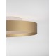 Triac Dimmable Brushed Gold Metal, Aluminium & Acrylic LED 37 Watt 220-240Volt 3555Lm IP20 2700 + 3000K Dip Switch D: 40 H: 