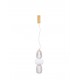 Triac Dimmable Clear & Opal Glass Platinum Gold Metal Base LED 28 Watt 220-240 Volt 3748Lm 3000K IP20 D:17 H: 120 cm 